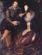 Peter Paul Rubens Rubens with his First wife isabella brant in the Honeysuckle bower oil